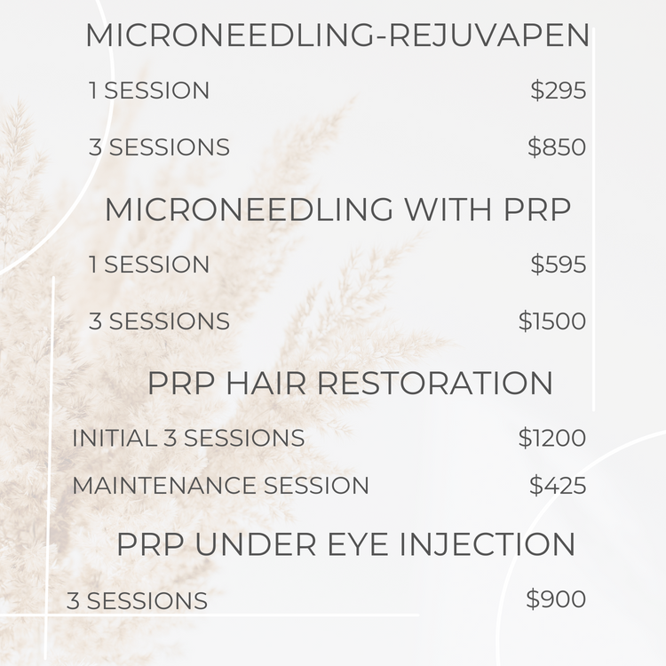 Price List – Bella & Co. MedSpa and Wellness